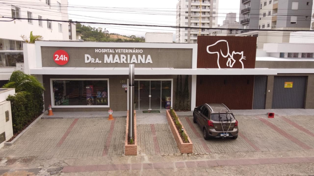 Fachada do Hospital Veterinário Dra. Mariana